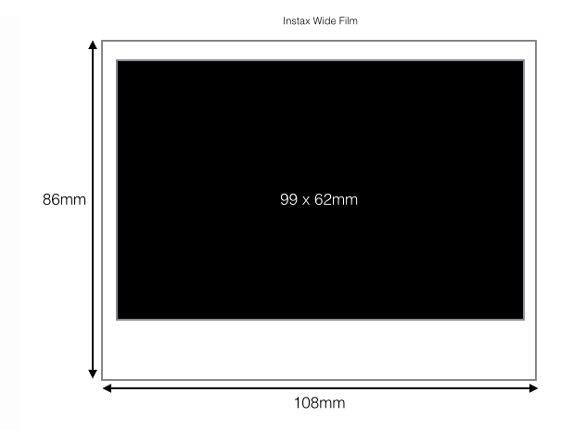 Instax Film wide size